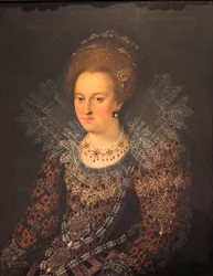 niemiecki: Portret Barbary Zofii von Brandenburg Portret Barbary Zofii Brandenburskiej