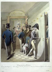 Gabinet Teatru Francuskiego, z Tableau de Paris, 1815-30 (wc na papierze)