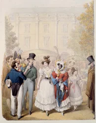 Palais Royal, ok. 1815 (wc na papierze)