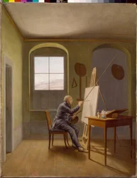 Caspar David Friedrich w swojej pracowni