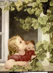 Dziecko w oknie. ok. 1843. (olej na płótnie)