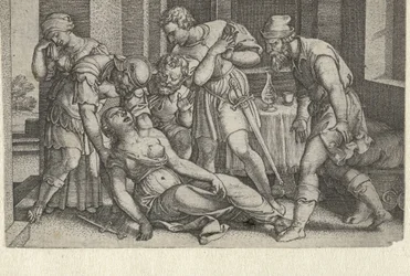 Collatinus i Brutus w umierającej Lukrecji Opowieści z wczesnej historii rzymskiej (tytuł serii)