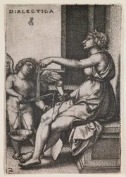Dialectica, z serii "Sztuki wyzwolone", ok. 1541 (rycina)