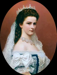 Portret cesarzowej Elżbiety Austriackiej (Sissi) (1837 - 1898)