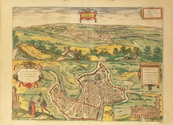Mapa Werony z Miast Świata autorstwa Georga Braun