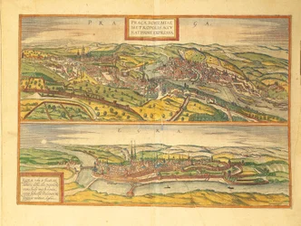 Praga i Cheb, Eger z Miast Świata Georga Braun