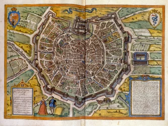 Plan de Milan i 1585 tiré de l