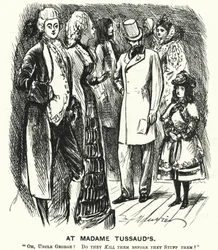 Punch cartoon: U Madame Tussaud