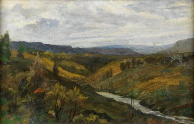 Krajobraz (olej na płótnie)