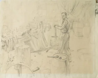 Pan Burridge Stojący, 1948