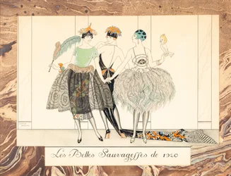 Piękne Sauvageffes z 1920 roku, z Le Bonheur du Jour lub Les Graces à la Mode, 1924.