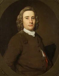 Portret mężczyzny w kolorze brązowym