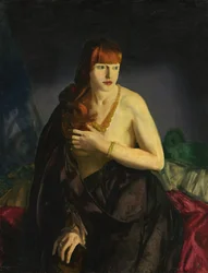 Nude z rudymi włosami