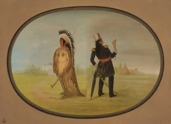 Szef Assiniboine przed i po cywilizacji, 18611869.