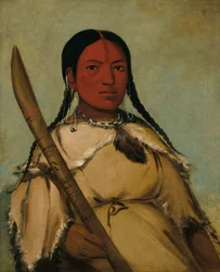 Chin-cha-pee, Ognisty Robak, który się skrada, Żona gołębia głowa jaja, 1832.