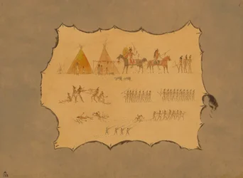Faksymile szaty Cheyenne, 18611869.