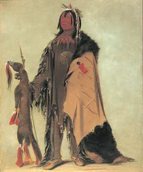 In-ne-ó-cose, Dziecko Buffalo, wojownik, 1832.