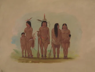 Członkowie plemienia Payaguas, 18541869.