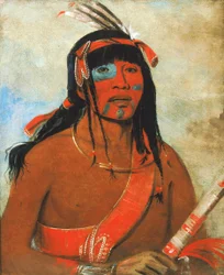 O-tá-wah, Ottaway, wojownik, 1835.