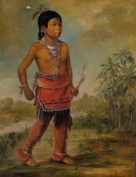 Osceola Nick-a-no-chee, chłopiec, 1840.