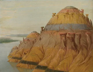 Malownicze Clay Bluff, 1700 mil nad St. Louis, 1832.