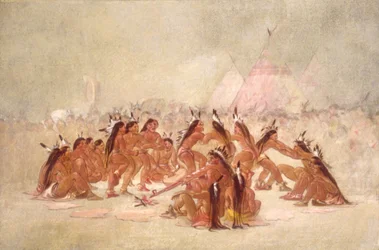 Taniec fajki, Assiniboine, 1835-1837.