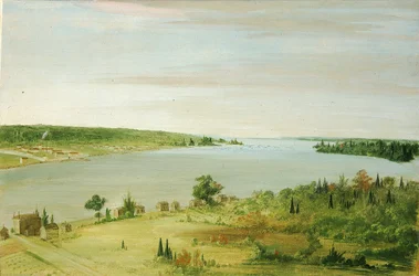 Sault Ste. Marie, z widocznym w oddali garnizonem Stanów Zjednoczonych