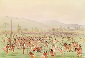 Indyjska gra w piłkę, ok. 1832 r
