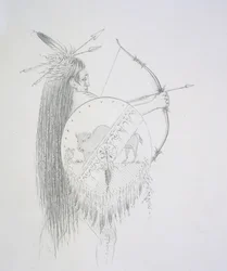 Un-ka-ka Ha-hon-she-kaw (długie paznokcie) 1852