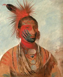 Wash-ka-mon-ya, Szybki Tancerz, Wojownik, 1844-1845.