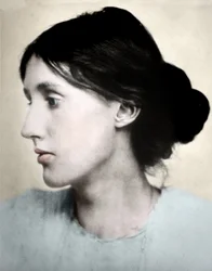 Portret angielskiej pisarki Virginii WOOLF