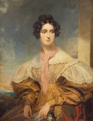 Portret Lady Georgiany Clinton (olej na płótnie)