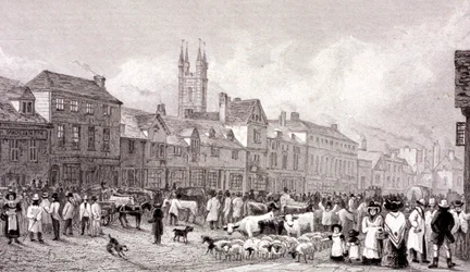 Rynek Smithfield, Londyn, ok. 1830 r.