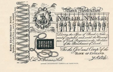 Banknot satyryczny: zbrodnia, kara i protest, 1819 1894