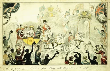 Pierwsze wejście Jej Królewskiej Mości Królowej Wiktorii do Brighton 4 października 1837 r. 1837 r