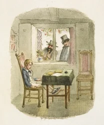Ilustracja do filmu "Oliver Twist"
