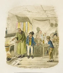 Ilustracja do filmu "Oliver Twist"