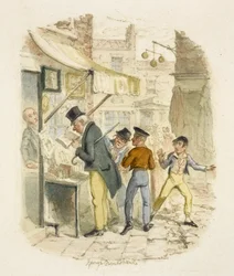 Ilustracja do filmu "Oliver Twist"