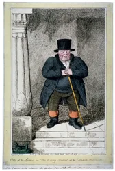 „Jeden z lwów – czyli żywa statua w londyńskim muzeum”, 1817 r.