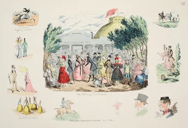 Poranna Promenada, wyd. 1833 (grawerowanie ręcznie kolorowane)