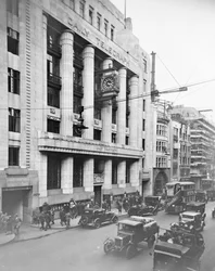 Budynek Daily Telegraph, Fleet Street, City of Westminster, Londyn, początek lat 30. XX wieku.