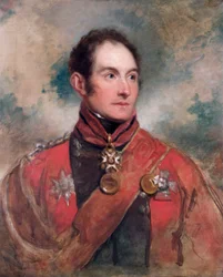 Portret generała porucznika Sir Edwarda Barnesa, brytyjskiego żołnierza, 1818