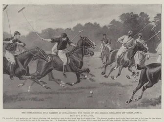 Międzynarodowe mecze polo w Hurlingham, drugi z rozgrywek Pucharu Ameryki Challenge, 9 czerwca