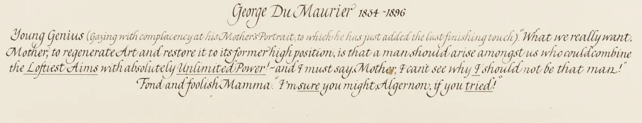 Algernon, młody geniusz i jego czuła i głupia mama, 1879