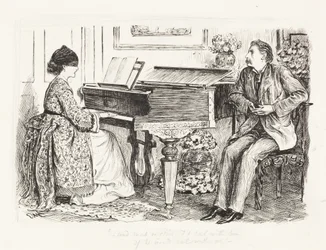 I we mgle czy w mroku, popłynąłbym z nim, gdyby popłynął ze mną, ok. 1865 (pióro i czarny tusz na graficie)