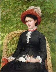 Lucy, córka Karola Andrzeja (olej na płótnie)
