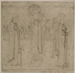Cudowny kształt odwrotu miłości, c.1898-1901 (ołówek)