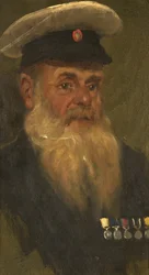Portret J. Wilsona, R.M.A., ok.1920 (olej na desce)