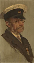 Portret T.S. Brooksa, R.M.L.I. 1920 (olej na desce)