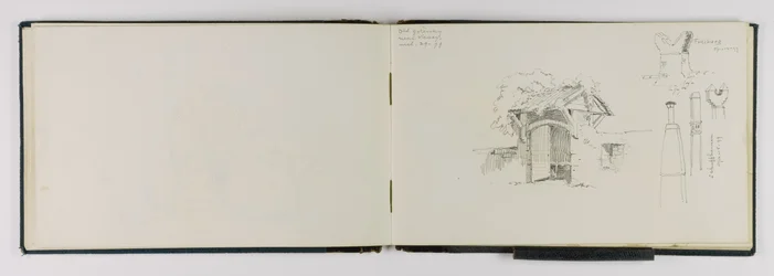 (Szkicownik) Stara brama w pobliżu Vevey/Frieburg/Schaffhausen